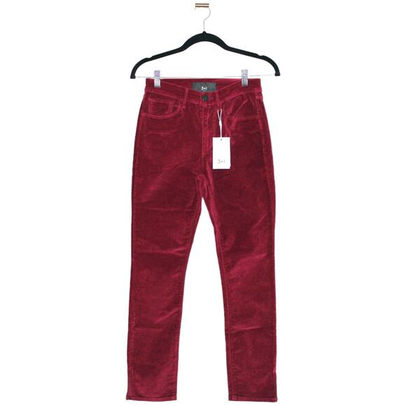 3x1 Higher Ground Cropped Stretch-cotton Velvet 25 - Picture 4 of 10